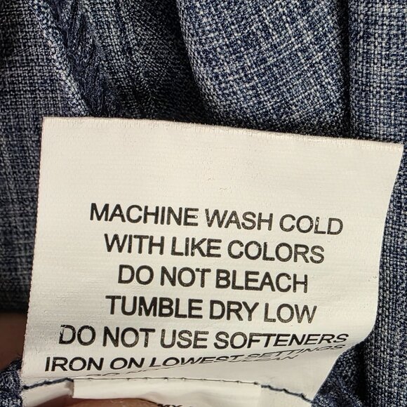 Mens Magellan Adventure Gear Heather Blue Shirt Angler Fit Button Up Size 2XL - Picture 4 of 8